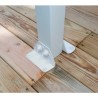 Olympia 3x9,71 m Wandpergola aus Weißaluminium und Canopia Polycarbonat