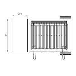 Le Marquier Montory Grill Grill con Carrello 61x40