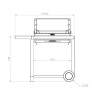 Le Marquier Montory Grill Grill con Carrello 61x40