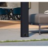 Pergola addossata Stockholm 3,5x6,6m alluminio grigio antracite e tetto trasparente Canopiaonate Canopia