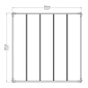 Pergola Milano 3x3m aluminium gris et polycarbonate Canopia