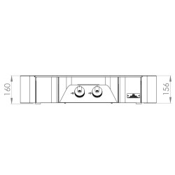 Plancha gaz Exclusive 260 DUO L 78 x P 49 cm Le Marquier