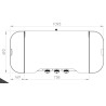 Plancha gaz Exclusive 375 XL DUO 78 x P 49 cm Le Marquier