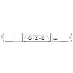 Plancha gaz Exclusive 375 XL DUO 78 x P 49 cm Le Marquier
