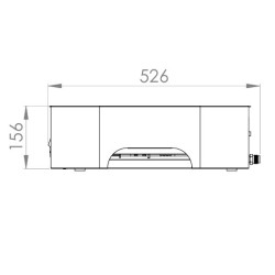 Plancha gaz Exclusive 375 XL DUO 78 x P 49 cm Le Marquier
