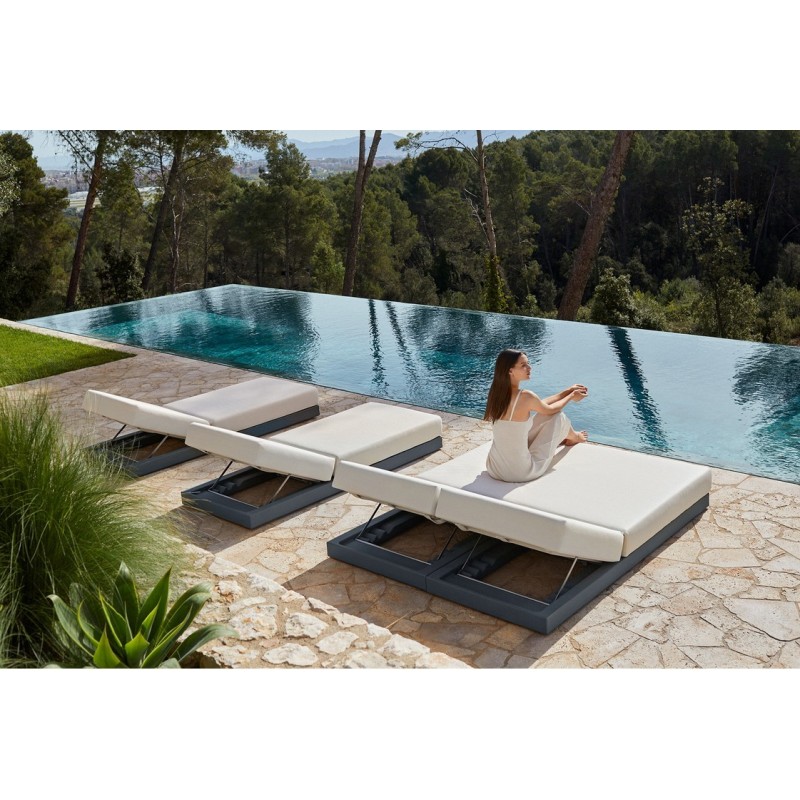 Vondon Lounge Vondon Lounge Pixel Diwan-Modul Vondom Stoff Silvertex Taupe