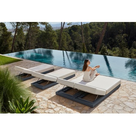 Vondon Lounge Vondon Lounge Pixel Diwan-Modul Vondom Stoff Silvertex Taupe