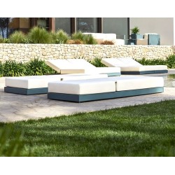 Móveis de jardim Vondon lounge Pixel módulo sofá vondom tecido Silvertex branco