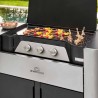 Plancha gaz sur chariot Le Marquier Exclusive 375 XL DUO