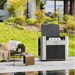 Plancha gaz sur chariot Le Marquier Exclusive 375 XL DUO