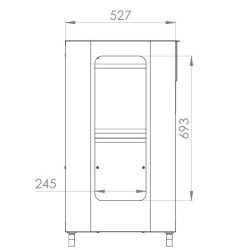 Plancha gaz sur chariot Le Marquier Exclusive 375 XL DUO
