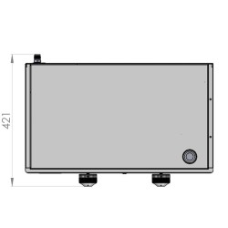 Stainless steel gas plancha 260 Le Marquier