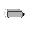 The electric plancha stainless steel 160 Le Marquier