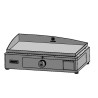 The electric plancha stainless steel 160 Le Marquier