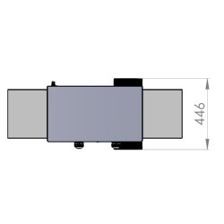 Plancha de Aço Inoxidável com Carrinho e Tampa de Aço Inoxidável Le Marquier