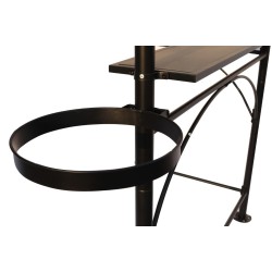 Dallas Grill Shelter, 2,6x 1.50m aus kohlegrauem Aluminium