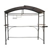 Dallas Grill Shelter, 2,6x 1.50m aus anthrazitgrauem Aluminium