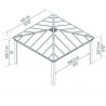 Jardín Arbor Dallas 4.2X4.2 Canopia