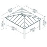 Jardín Arbor Dallas 4.2X4.8 Canopia