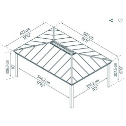 Garden Arbor Dallas 6.11X4.2 Canopia