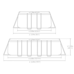 Piscina tubular Prisma Fram Intex 400x200xh100