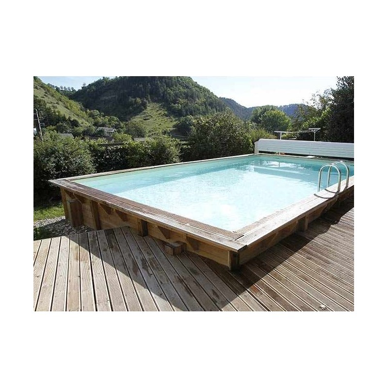 Piscina Madeira Sunwater 550x300 H140cm Forro Azul Ubbink