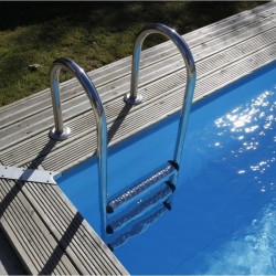 Piscine Bois  Sunwater 550x300 H140cm Liner bleu Ubbink