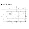Caribbean Wood Pool 550x300 H140cm Beige Liner Ubbink