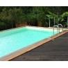 Piscina in legno caraibico 550x300 h140cm fodera beige Ubbink