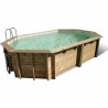 Piscine Bois Ubbink Caraibes 485x335 H120 Liner beige
