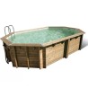 Piscina de Madera Ubbink Caribe 485x335 H120 Liner azul