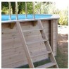 Piscina de madeira Ubbink Caribe 500x350 H130 Liner azul