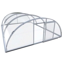 Trend Standard 6.5x10.6x2.10m Cubierta de piscina alta telescópica Abrilios