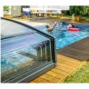 Flat Majorca Telescopic Pool Enclosure for 6x4m Pool