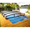Flat Majorca Telescopic Pool Enclosure for 6x4m Pool