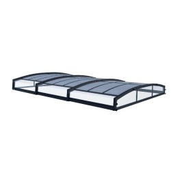 Flat Majorca Telescopic Pool Enclosure for 6x4m Pool