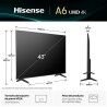 Smart TV Hisense 43A6Q 43" 4K Ultra HD LED HDR D-LED