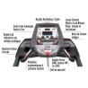 Tapis roulant con corrimano lungo spirito Fitness CTM 800