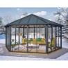 Garda 6X5.2 Gazebo de Jardim Fechado com Canopia Transparente e Alumínio