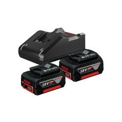 Set de cargador y baterías recargables BOSCH 1 600 A01 9S0 4 Ah 18 V