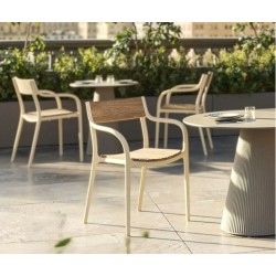 Madison Wood Sedia Crema Vondom