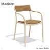 Madison Wood Sedia Crema Vondom
