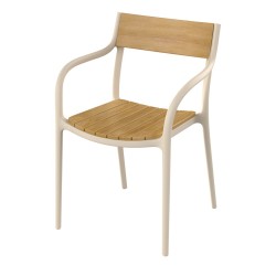 Madison Wood Sedia Crema Vondom