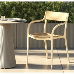 Cadeira Madison Wood Cream Vondom