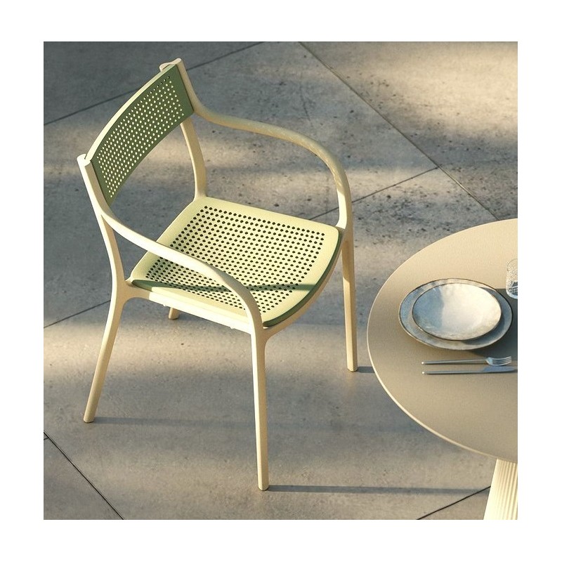 Madison Dots Cream Jade Chair Vondom