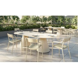 Cadeira Estofada Creme Madison Vondom
