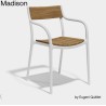 Madison Wood Sedia Bianca Vondom