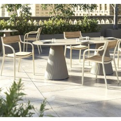 Chaise Madison Wood White Vondom