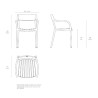Sedia Madison Wood Tortora Vondom