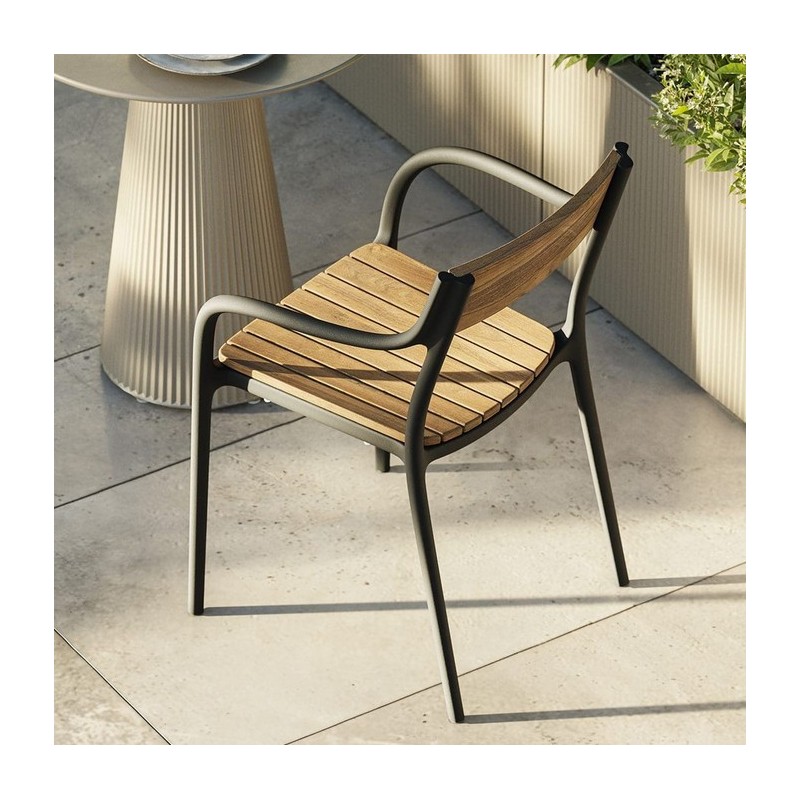 Sedia Madison Wood Tortora Vondom Sedia Madison Wood Tortora Vondom